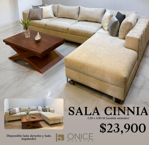 ENTREGA INMEDIATA - SALA CINNIA BEIGE