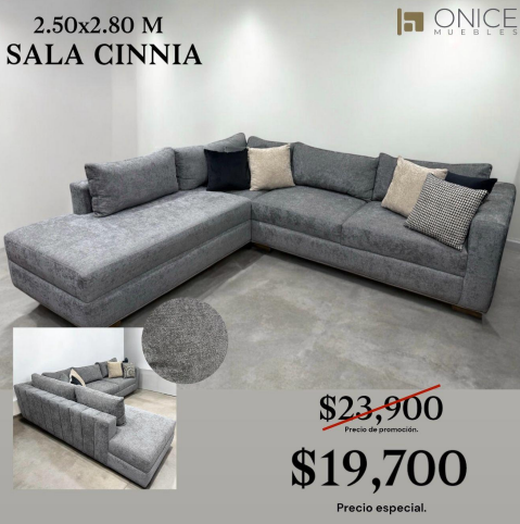 ENTREGA INMEDIATA - SALA CINNIA 280 X 250