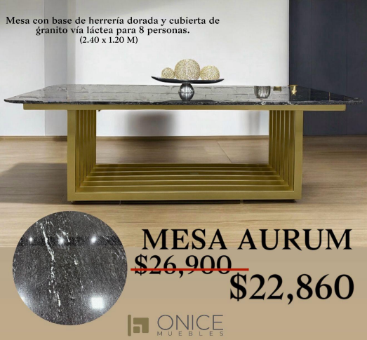 ENTREGA INMEDIATA - COMEDOR AURUM