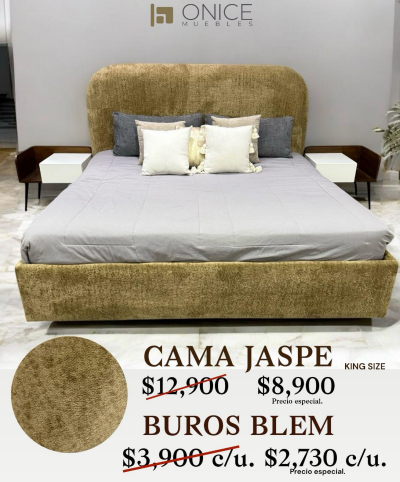 ENTREGA INMEDIATA - CAMA JASPE KS